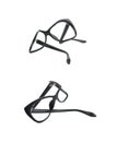 Pair of sight glasses isolated