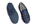 A Pair Of Carpet Slippers - Old Worn Shoes Royalty Free Stock Photo