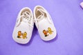 Pair of small and cute baby shoes