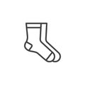 Pair Of Socks Line Icon