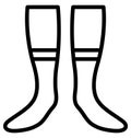 pair of socks, underwear Vector that can be easily modified or edit Royalty Free Stock Photo