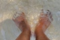 A pair of soles that enjoy a tour on the beach