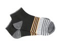 Pair striped socks isolated on a white background
