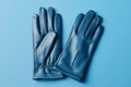 Pair stylish leather gloves. Generate Ai