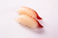 Pair of Tai (Seabream) Sushi Royalty Free Stock Photo