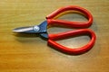 Pair of toad scissors or fabric scissors isolated, multi-purpose scissors Royalty Free Stock Photo