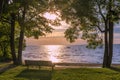 Sunset Over Lake Nipissing in North Bay, Ontario 4 Royalty Free Stock Photo