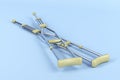 Pair of underarm crutches