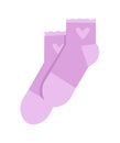 Pair of violet socks