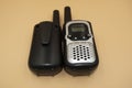 pair of walkie talkies isolated