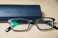 A pair of Warby Parker Glasses Royalty Free Stock Photo