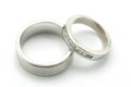 Pair of wedding bands Royalty Free Stock Photo