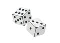 A pair of white dice