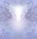 Beautiful Lilac Angel Healing Therapy Award Diploma Certificate Announcement Background Template