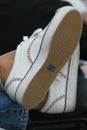 Pair of women`s keds baseball shoes