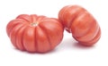 A pair of wrinkled zapotec heirloom tomatoes Royalty Free Stock Photo