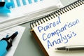 Paired comparison analysis report.