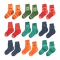 Pairs of warm socks