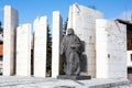 Paisiy Hilendarski Monument in Bansko Royalty Free Stock Photo