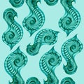 Paisley pattern asure background fractal motive