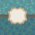 Paisley background in Mens design template or artw
