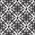 Paisley black and white vector seamless pattern Royalty Free Stock Photo