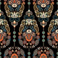 Paisley colorful seamless pattern