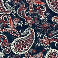 Paisley damask background. Vector vintage pattern. Royalty Free Stock Photo