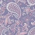 Paisley damask background. Vector vintage pattern. Royalty Free Stock Photo