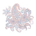 Paisley Damask ornament. Isolated Vector illustration. Royalty Free Stock Photo