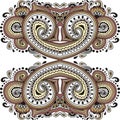 Paisley design, ethnic tribal pattern