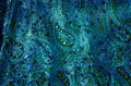 Paisley Fabric Blue Royalty Free Stock Photo