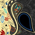 Paisley festive background