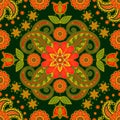 Paisley Floral oriental ethnic Pattern. Vector Seamless Ornamental Indian fabric patterns. Royalty Free Stock Photo