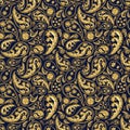 Traditional paisley seamless pattern
