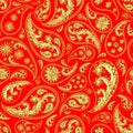 Traditional paisley seamless pattern