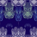 Paisley hamsa background