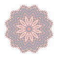 Paisley Mandala Pattern Design Geometric Repeat Vector Object Illustration. Floral Style Illustration