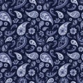 Paisley oriental floral background