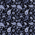 Paisley oriental seamless texture