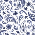 Paisley oriental seamless texture