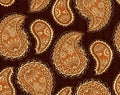 Paisley ornament seamless pattern