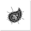Paisley pattern glyph icon
