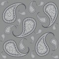 Paisley repeated background for wallpapers, banners and covers