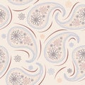 Paisley repeated background for wallpapers, banners and covers