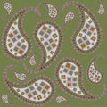 Paisley repeated background for wallpapers, banners and covers