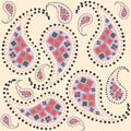 Paisley repeated background for wallpapers, banners and covers