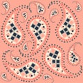 Paisley repeated background for wallpapers, banners and covers