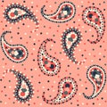 Paisley repeated background for wallpapers, banners and covers