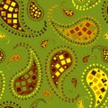 Paisley repeated background for wallpapers, banners and covers